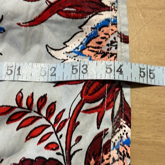 🎉HP🎉NWT Rhode Blue/Burgundy Leafy Floral Cutout Sleeveless Maxi Dress - Picture 8 of 9